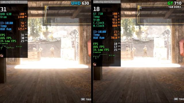 UHD 630 vs GT 710 | 6 Games Tested | #uhd630, #gt710 смотреть онлайн