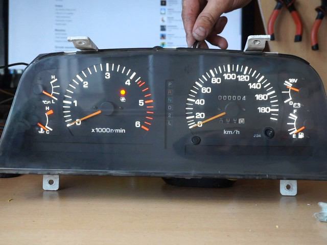 Toyota Land Cruiser 80 приборная панель - пересвет смотреть онлайн