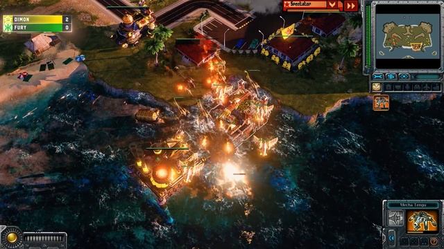 Dimon(S) vs Fury(E) - October Ladder Wars - Red Alert 3 смотреть онлайн