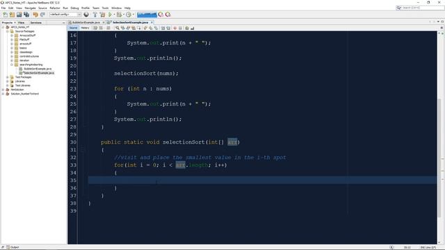 Java - Sorting - Selection Sort смотреть онлайн