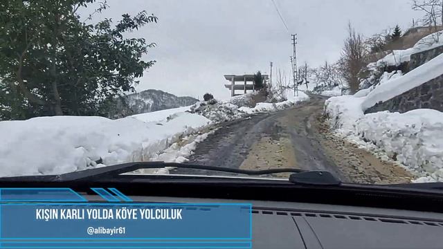 Kışın karlı yollardan köye yolculuk sonunda eve ulaşım смотреть онлайн