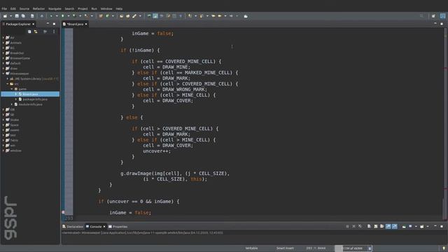 Programming Minesweeper Game in Java, Tutorial смотреть онлайн