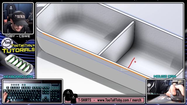 SolidWorks Tutorial - ORG TRAY - 04-11b - how to RIB смотреть онлайн