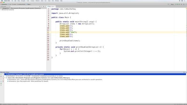 Java 8 Developer: generics introduction class 10 смотреть онлайн