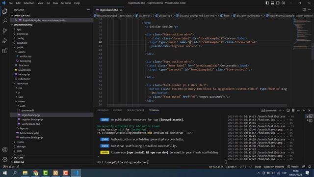 ✅CREAR LOGIN Y REGISTRO PERSONALIZADO CON LARAVEL 10 Y MYSQL смотреть онлайн
