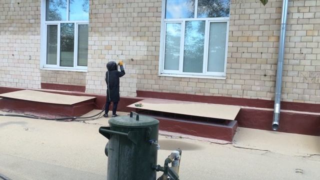 Пескоструйная очистка камня. Пескоструй. Пескоструйная обработка фасада здания смотреть онлайн