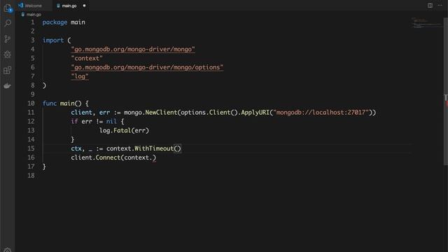 Connect MongoDB with Go смотреть онлайн