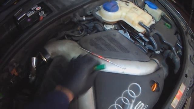 Audi C5: 2.7LT A6 Coolant temperature sensor replacement смотреть онлайн