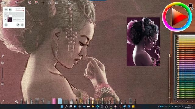 Стрим.Как рисовать маслом в Realistic Paint Studio? Рисую обложку для трека смотреть онлайн