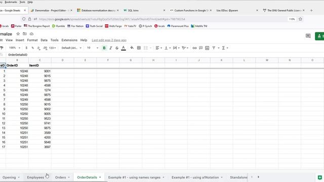 Google Sheets Denormalize Data to Simulate SQL Joins смотреть онлайн