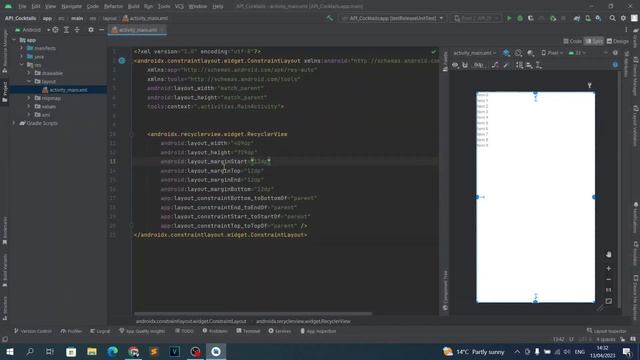 Приложение Коктейли на Java в Android Studio. Урок 02. RecyclerView. Библиотека Volley. смотреть онлайн