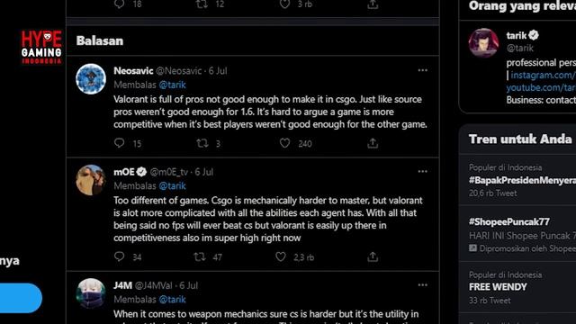 LAGI RAME DI TWITTER !! PRO PLAYER INI MEMBANDING"KAN GAME CS:GO DAN VALORANT смотреть онлайн