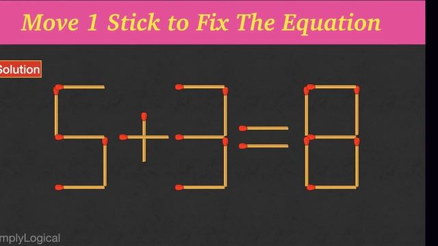Fix The Equation in just 1 move - 3+4-1 || 10 Tricky Matchstick Puzzles For Brilliant Minds смотреть онлайн