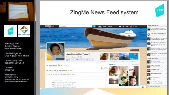 PHP Day 2012 - Hà Nội - Building Zingme News Feed System - Châu Nguyễn Nhật Thanh смотреть онлайн
