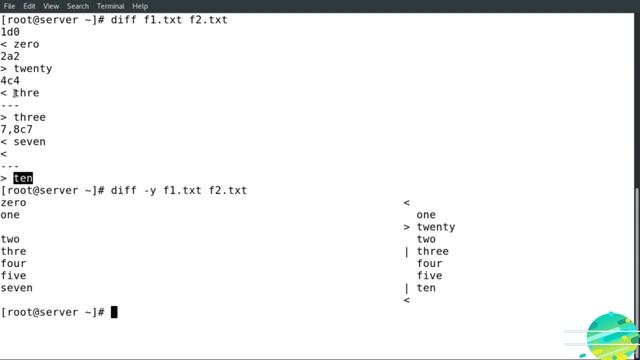 Linux diff command summary with examples смотреть онлайн