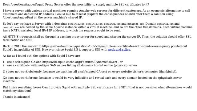 DevOps & SysAdmins: Squid reverse proxy with multiple SSL-certificates via SNI смотреть онлайн