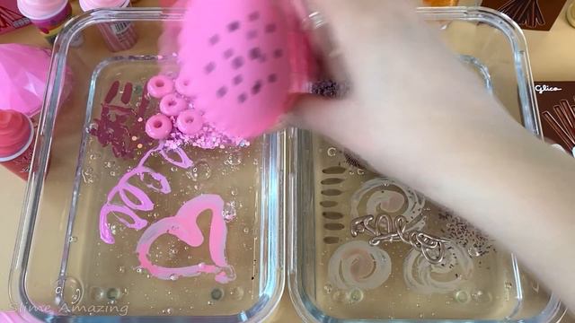 ASMR Slime Mixing ”BURGER” 🍔💦💤 makeup, Eyeshadow, glitter into slime. Satisfying slime video. смотреть онлайн