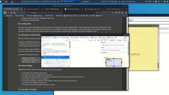 OWASP Juice Shop Solution for Privacy Policy Inspection смотреть онлайн