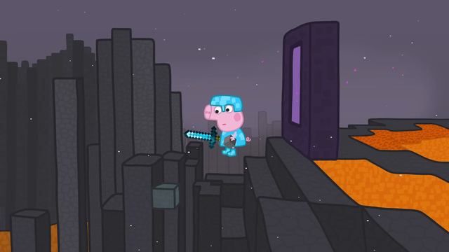 Minecraft Speedrunner Peppa Vs 5 Hunters FINALE