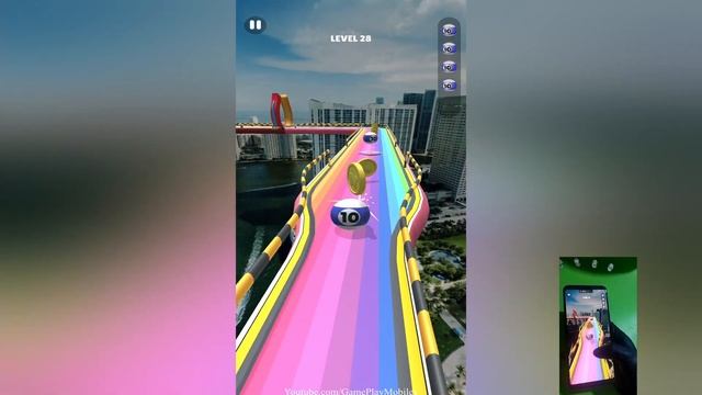 Rolling Balls 3D Sky Race - Gameplay Walkthrough - Levels 24-33 смотреть онлайн
