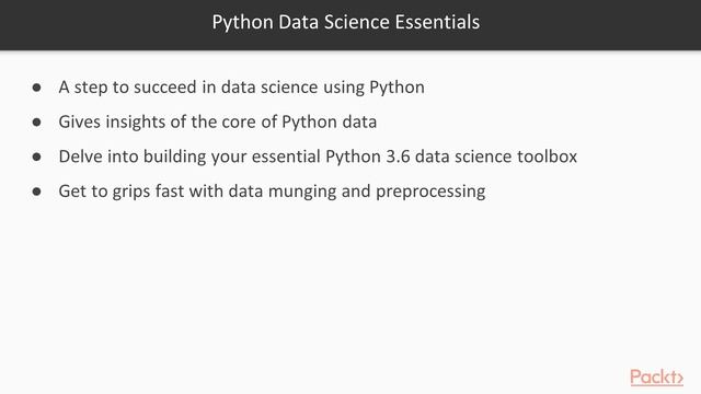 Packt - Python Data Science Essentials смотреть онлайн