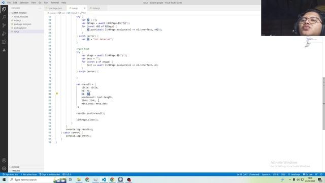 Basic Google Search Result Scraper Using Puppeteer #6 The Code смотреть онлайн