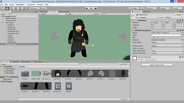 Tutorial: Como hacer una animacion 2D en Unity (Metodo 1) | Jon Snow смотреть онлайн