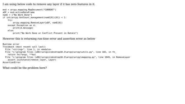 GIS: Remove layer assertion error смотреть онлайн