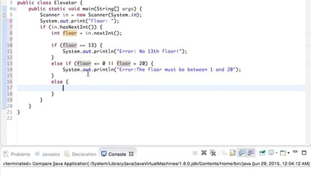 Input validation in Java смотреть онлайн