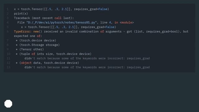 torch.Tensor() with requires_grad parameter смотреть онлайн