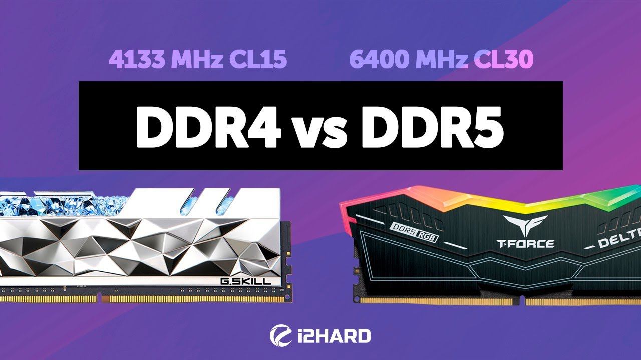 DDR4 4133 MHz vs DDR5 6400 MHz. — Тест памяти в XMP и OC c i9-12900K смотреть онлайн