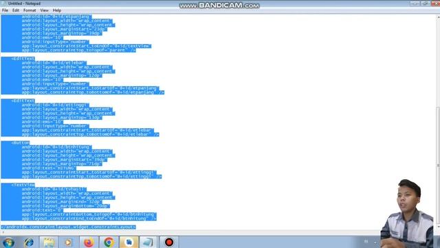 Tugas pertama Mata Kuliah Pemrograman Android Studio смотреть онлайн