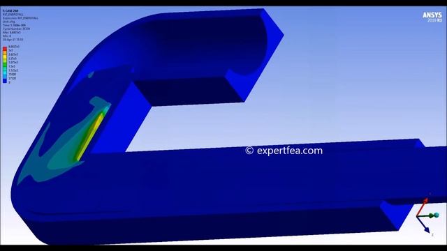 Equal Channel Angular Extrusion of Copper Rod with Plasticity - ANSYS Workbench Explicit Dynamics смотреть онлайн