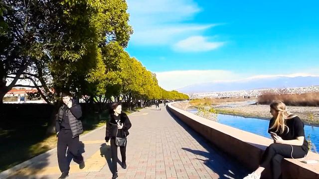 Набережная р.Мзымта.От моста к мосту.Адлер.Сочи.Рождество. смотреть онлайн