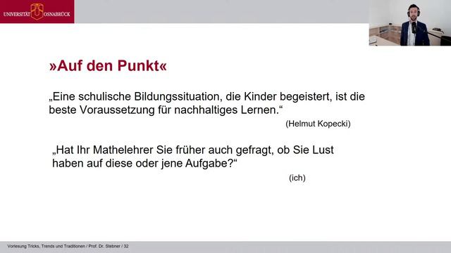 Vorlesung "Tricks, Trends und Traditionen" #2: Ziele Leben vs. Ziele Schule (SoSe21) Prof. Stebner смотреть онлайн