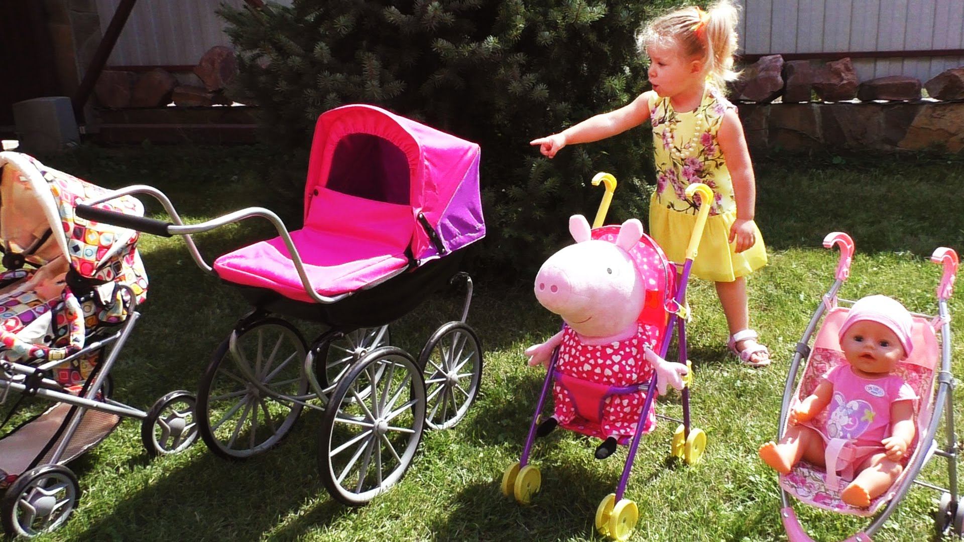 ✿ ВСЕ НАШИ КОЛЯСКИ Беби Борн Baby Born Маша и Медведь СВИНКА ПЕППА Peppa Pig Беби Элайв Baby Alive