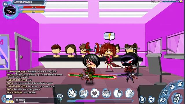 Me with Npc Bhond and Game Tester Doodle in herosmash12/23/11 смотреть онлайн