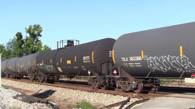 UP 7407, 8705 pulls a NB empty Ethanol train through Ardmore TN 06-23-23 смотреть онлайн