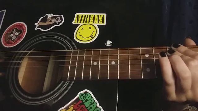 Kurt Cobain - She Only Lies (on guitar with tabs) смотреть онлайн