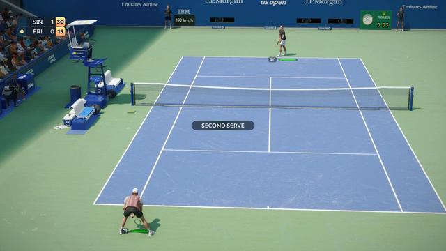TopSpin 2K25 - Sinner Vs. Fritz (US Open Final) - PS5 [4K 60FPS] Gameplay