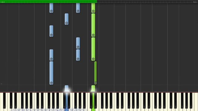 Requiem For a Dream (Melodic version) 50% speed piano tutorial смотреть онлайн