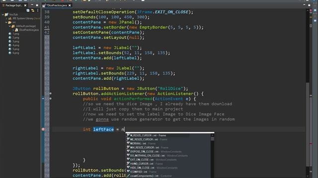 Java create Dice Roller смотреть онлайн