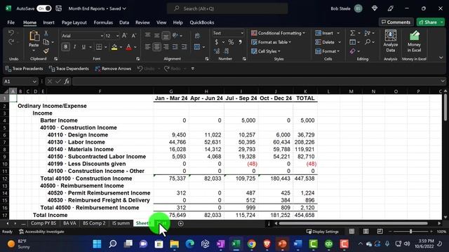 Export to Excel Profit and Loss or Income Statement Reports 3105 QuickBooks Desktop 2023 смотреть онлайн
