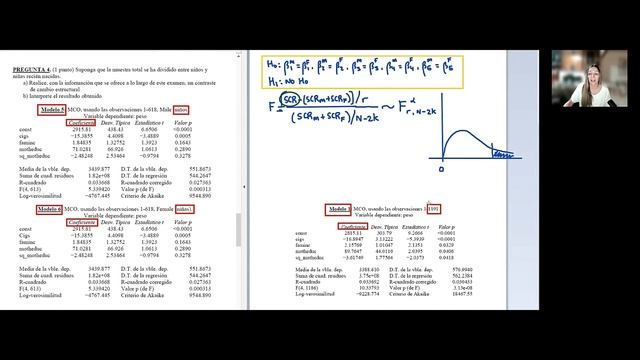 CONTRASTE de CAMBIO ESTRUCTURAL Econometria✅ смотреть онлайн