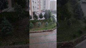 ⚪Крупный град прошёл в городе Кайсери, Турция