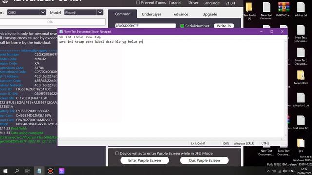 How To Change Serial Number To Any Iphone And Ipad Version | EUT Tool