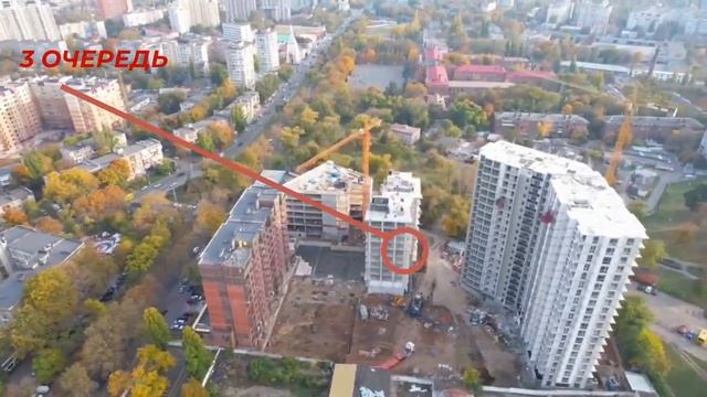 ЖК Дерби, 4 станция Фонтанской дороги. Облёт с коптера, октябрь 2021г. смотреть онлайн