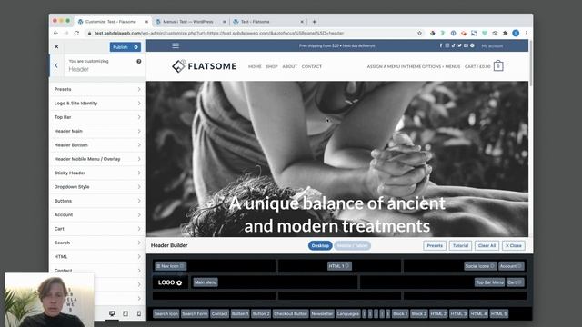 How to use the Flatsome Header Builder смотреть онлайн