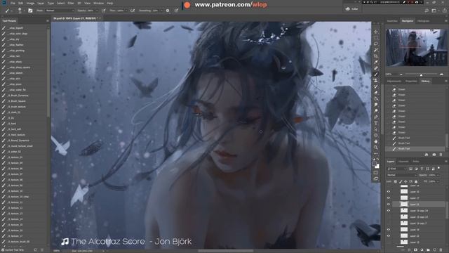Photoshop Painting Process - Black