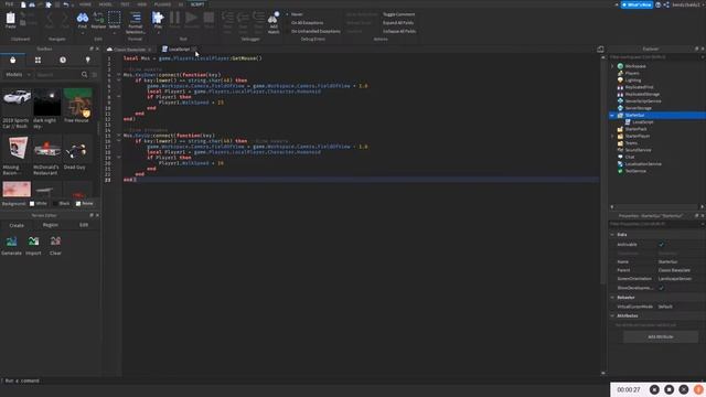 Как сделать бег в Roblox Studio смотреть онлайн